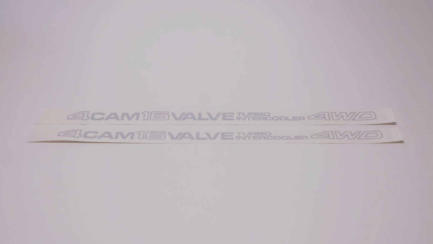 RS and GT Legacy 4CAM Door Story Decals (metallic) - Pair