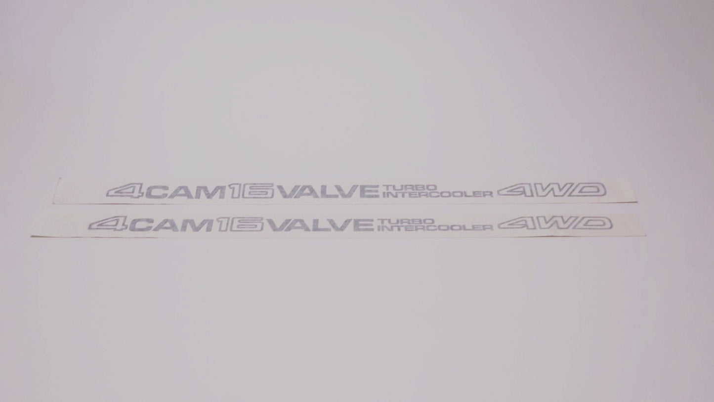 RS and GT Legacy 4CAM Door Story Decals (metallic) - Pair