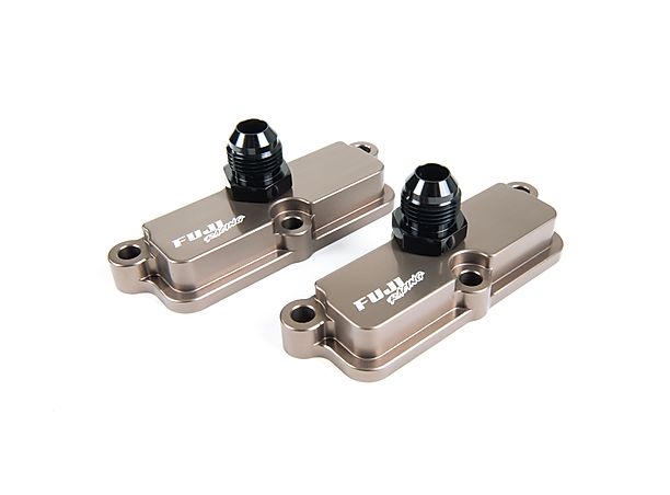Fuji Racing Billet AN Fitting Rocker Cover Breathers