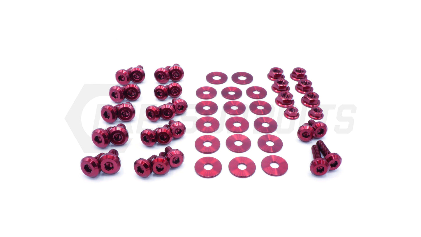 Subaru WRX and STi (2004-2005) Titanium Dress Up Bolts Engine Bay Kit - DressUpBolts.com