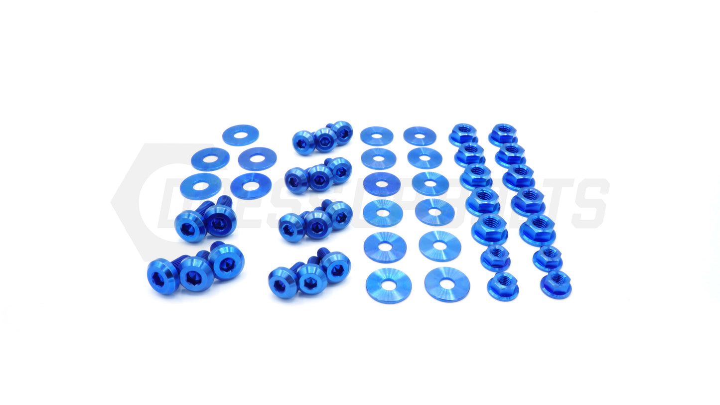Subaru WRX and STI (2015-2020) Titanium Dress Up Bolts Engine Bay Kit - DressUpBolts.com