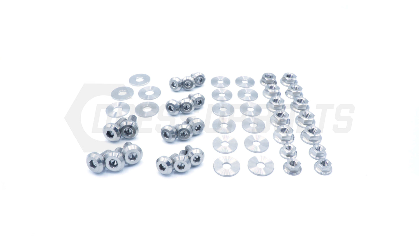 Subaru WRX and STI (2015-2020) Titanium Dress Up Bolts Engine Bay Kit - DressUpBolts.com