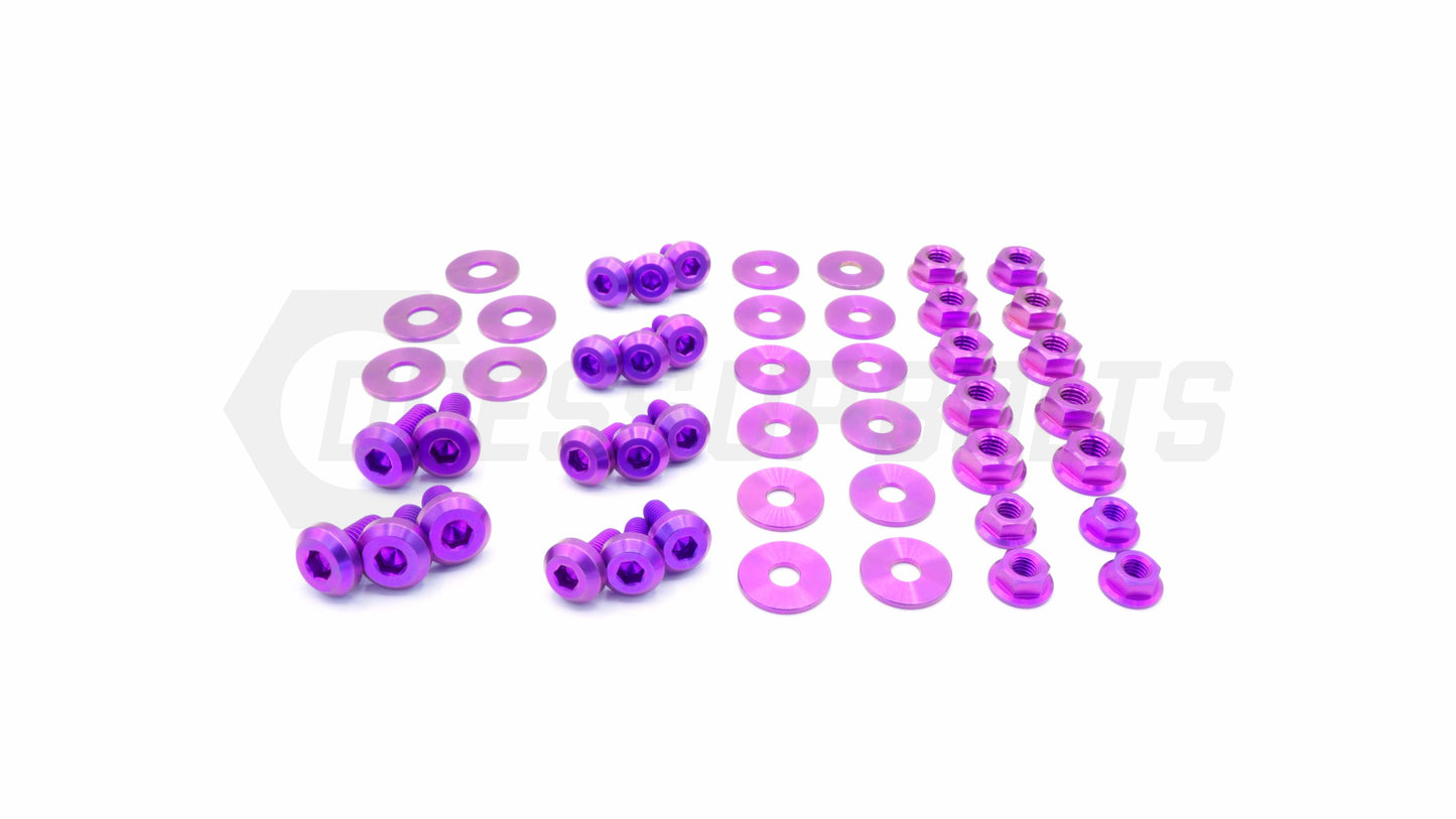 Subaru WRX and STI (2015-2020) Titanium Dress Up Bolts Engine Bay Kit - DressUpBolts.com