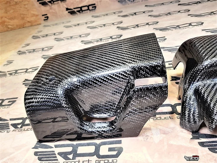 RPG Carbon GD - Vacuum Carbon 2 Pieces Steering Column Cover (Replacement)