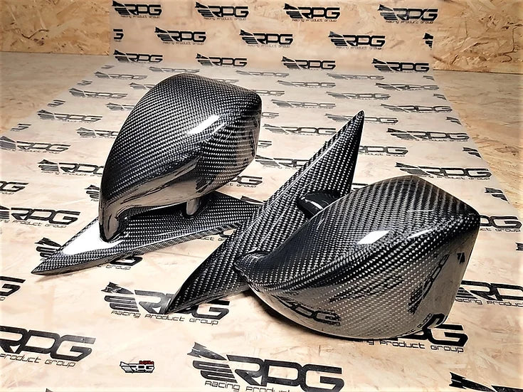 RPG Carbon WRC World Rally Champion GC8/GF8 Vacuum Carbon Mirrors (manual adjustment)