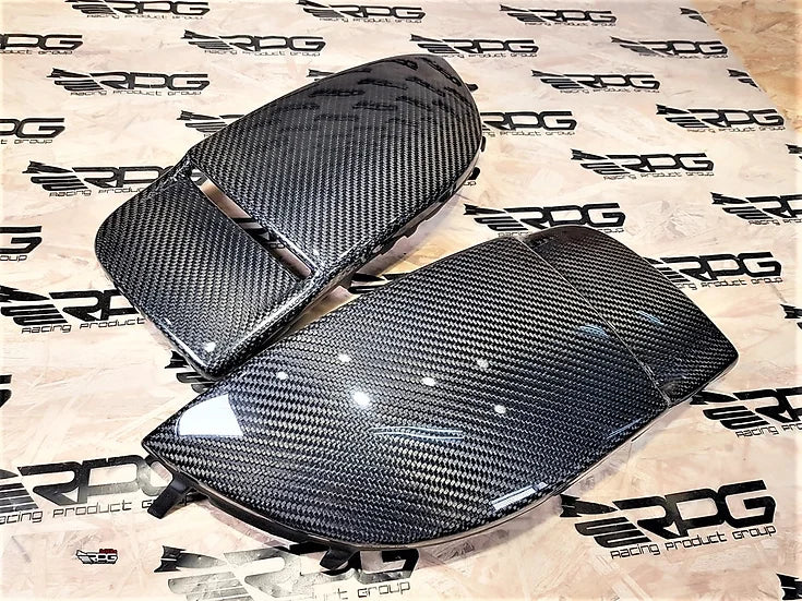RPG Carbon GDB Blobeye Vacuum Form Carbon Fiber Foglight Cover Pair