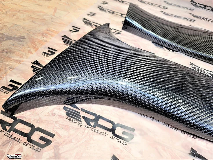 RPG Carbon GR GV Chassis 2pcs Vacuum Carbon B Pillar Lower Trim Set (Replacement)