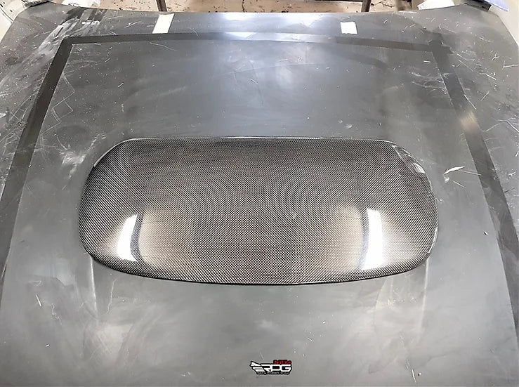 RPG Carbon G3 GTA Vacuum Carbon Hood Scoop Delete Bolt on Cover