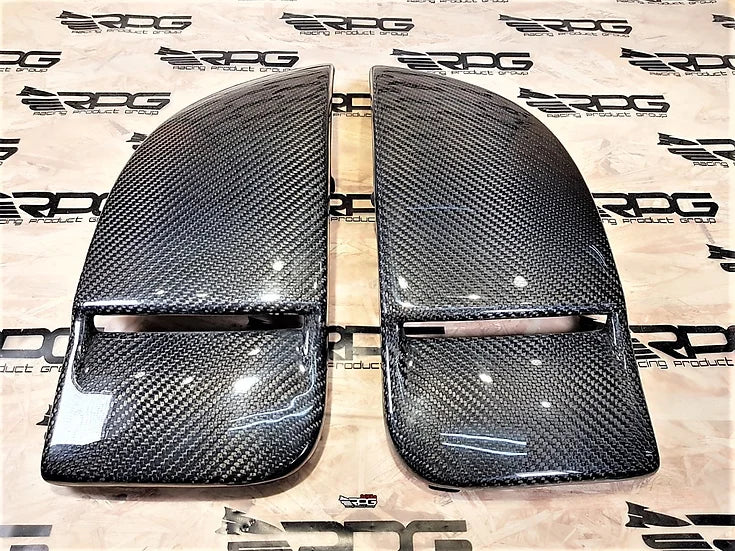 RPG Carbon GDB Blobeye Vacuum Form Carbon Fiber Foglight Cover Pair