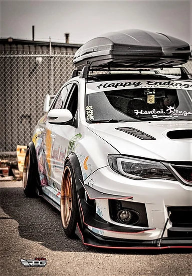 RPG Carbon GV Sedan WRX STi Vacuum Form 50MM Fender Flares Wide Arch Kit
