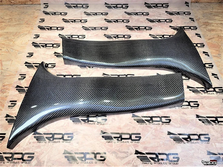 RPG Carbon GR GV Chassis 2pcs Vacuum Carbon B Pillar Lower Trim Set (Replacement)