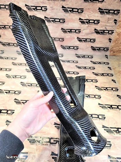 RPG Carbon GR GV Chassis 2pcs Vacuum Carbon B Pillar Upper Trim Set (Replacement)