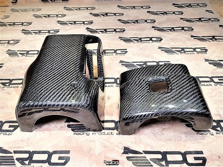 RPG Carbon GD - Vacuum Carbon 2 Pieces Steering Column Cover (Replacement)