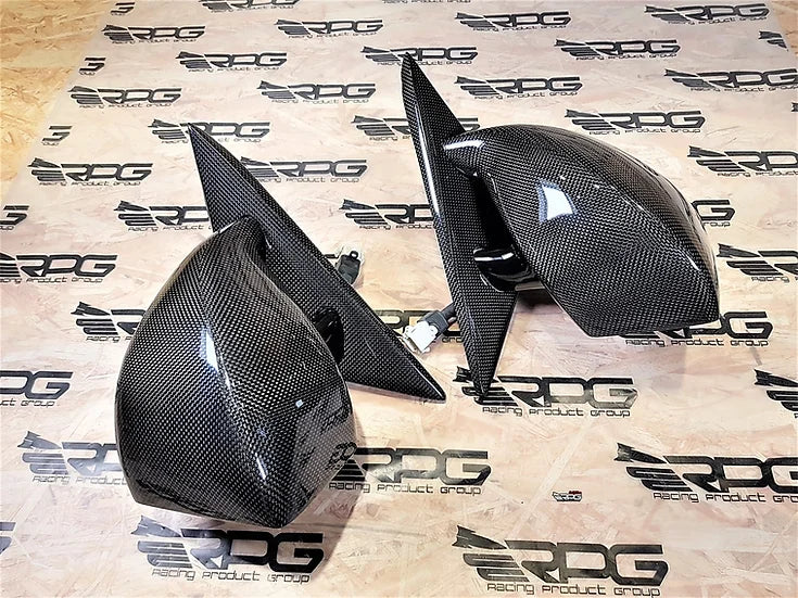 RPG Carbon WRC Electrical Adjustable Vacuum Form Carbon Fiber Mirrors