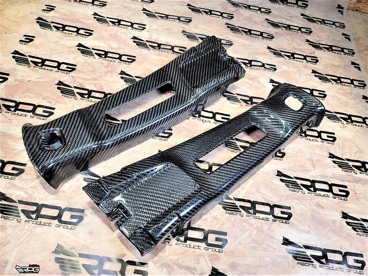 RPG Carbon GR GV Chassis 2pcs Vacuum Carbon B Pillar Upper Trim Set (Replacement)