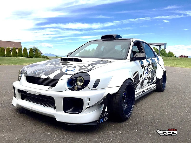 RPG Carbon JDM STi Version 1 Style 2Pcs FRP Front Lip