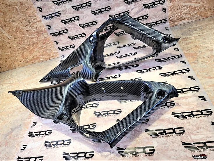 RPG Carbon GR 5D 2pcs Vacuum Carbon C Pillar Upper Trim Set (Replacement)
