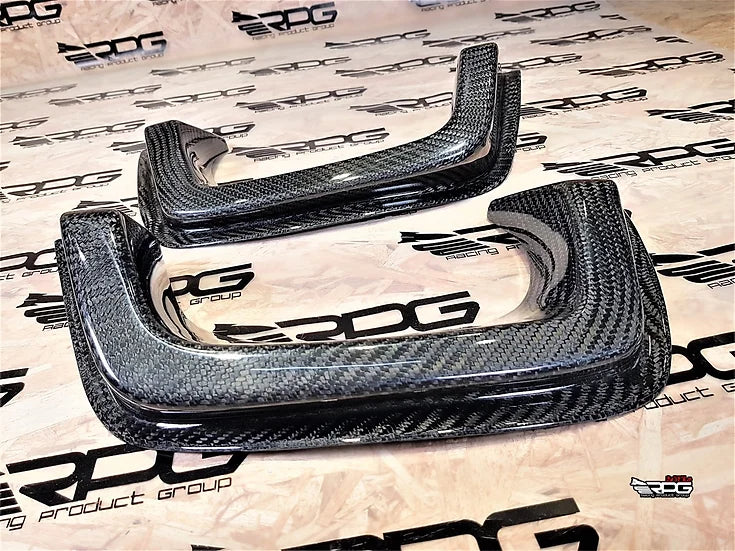 RPG Carbon VA - SS Vacuum Carbon Fiber Rear Bumper Dual Exhaust Heat Shield