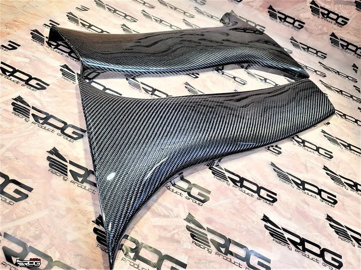 RPG Carbon GR GV Chassis 2pcs Vacuum Carbon B Pillar Lower Trim Set (Replacement)