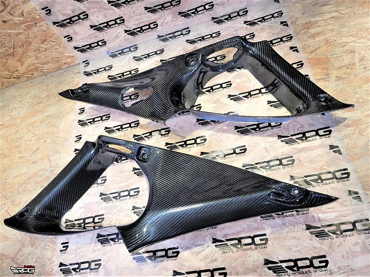 RPG Carbon GR 5D 2pcs Vacuum Carbon C Pillar Upper Trim Set (Replacement)