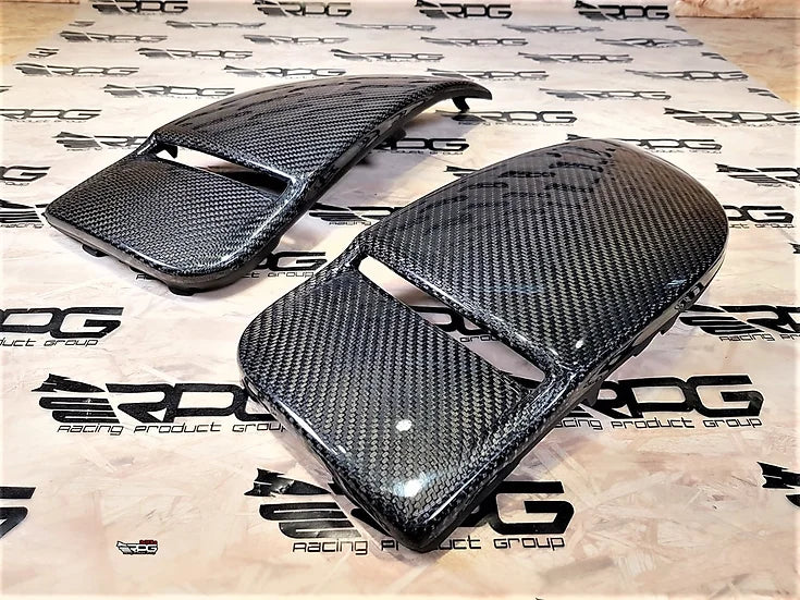 RPG Carbon GDB Blobeye Vacuum Form Carbon Fiber Foglight Cover Pair