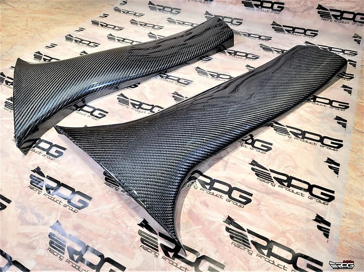 RPG Carbon GR GV Chassis 2pcs Vacuum Carbon B Pillar Lower Trim Set (Replacement)