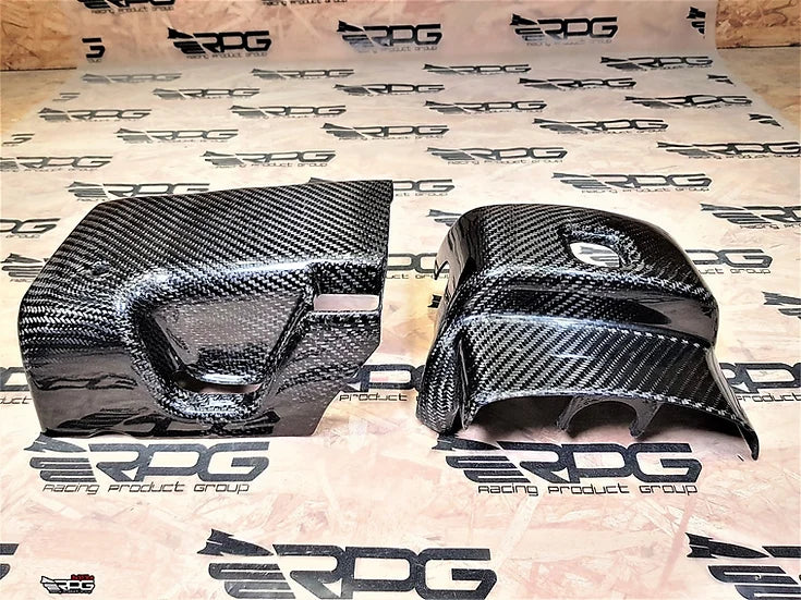 RPG Carbon GD - Vacuum Carbon 2 Pieces Steering Column Cover (Replacement)