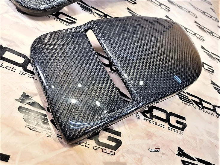 RPG Carbon GDB Blobeye Vacuum Form Carbon Fiber Foglight Cover Pair