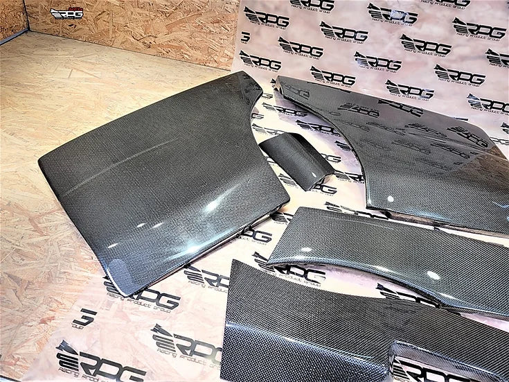 RPG Carbon WRC GD Rally Rear 5pcs Wide Fender Kit