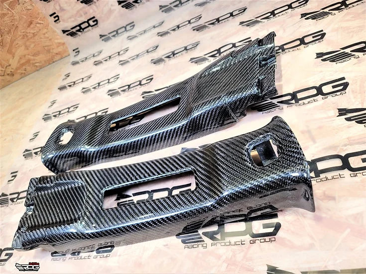 RPG Carbon GR GV Chassis 2pcs Vacuum Carbon B Pillar Upper Trim Set (Replacement)