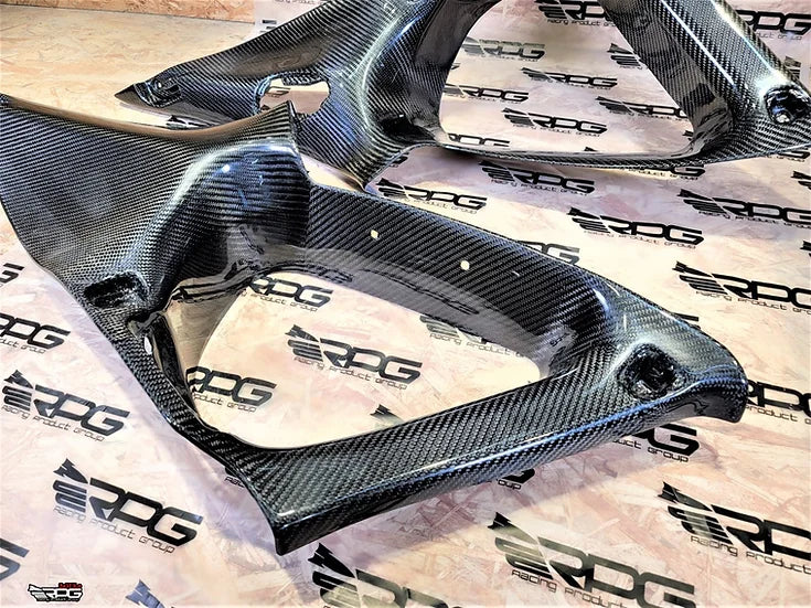 RPG Carbon GR 5D 2pcs Vacuum Carbon C Pillar Upper Trim Set (Replacement)