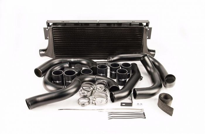 Process West Front Mount Intercooler Kit (suits Subaru 01-07 GD WRX/STI) - Black