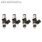 ID1050-XDS INJECTORS SET OF 4, 48MM LENGTH, 14MM GREY ADAPTOR TOP, 14MM LOWER O-RING