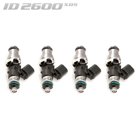ID2600-XDS INJECTORS SET OF 4, 48MM LENGTH, 14MM GREY ADAPTOR TOP, 14MM LOWER O-RING