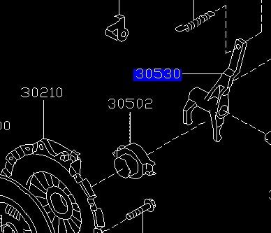 Clutch Fork (WRX MY99-04/STI MY99-00) 30530AA002