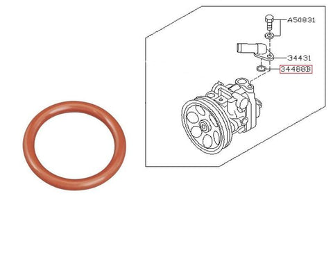 Subaru Power Steering Pump Connector O-Ring 34439FG000