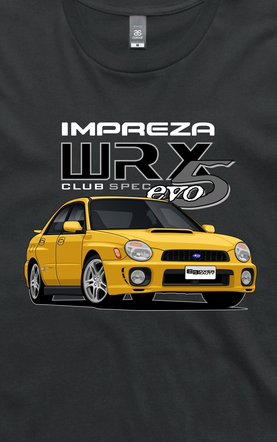 WRX Club Spec 5 Black Close Up T-Shirt