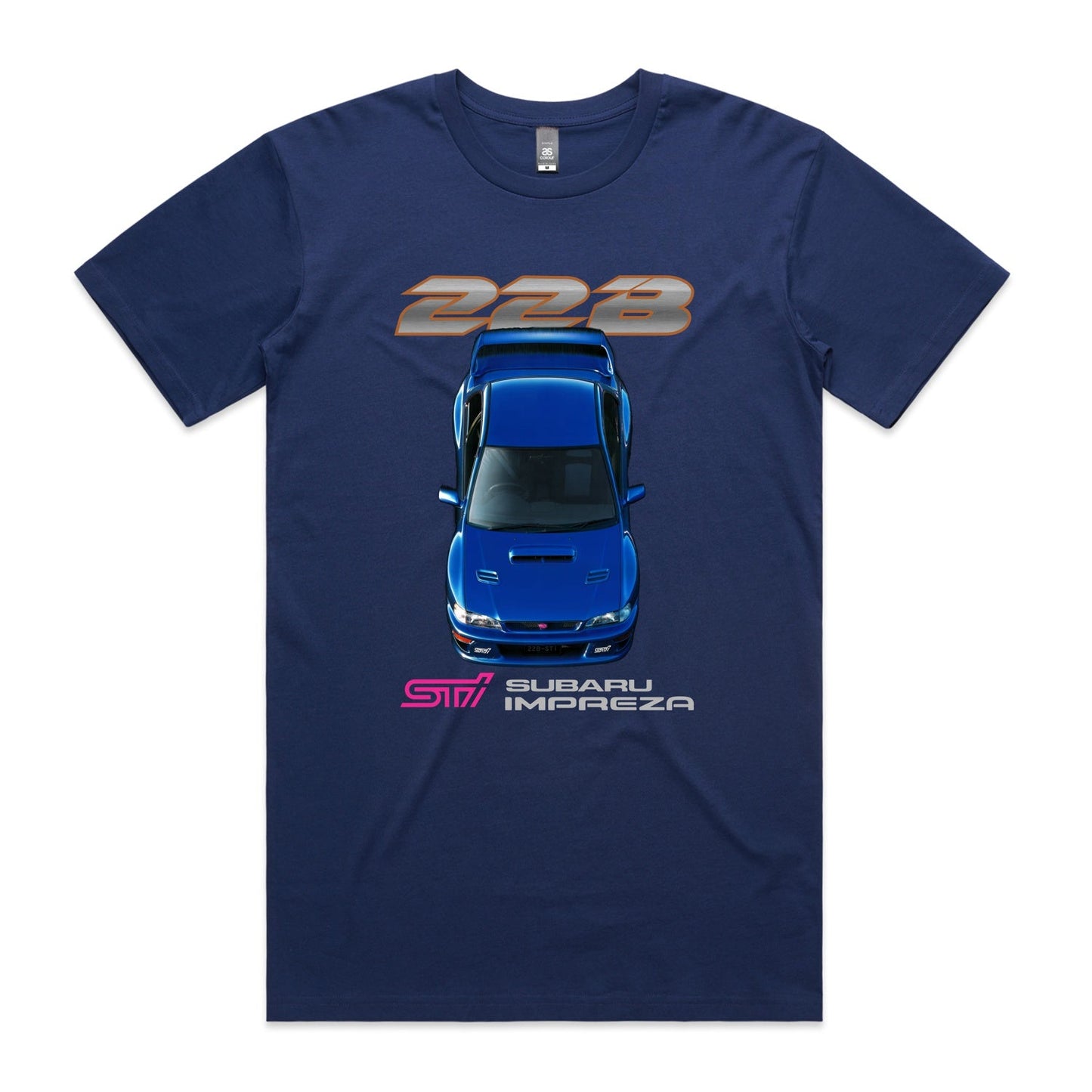 WRX 22B Wide Body -  Cobalt Blue Short Sleeve T-Shirt