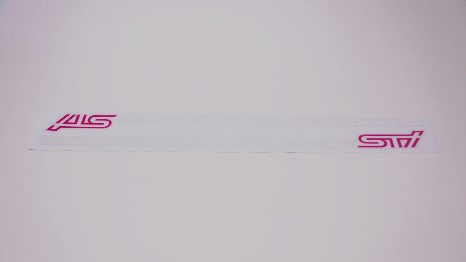 STI Door Sticker in White