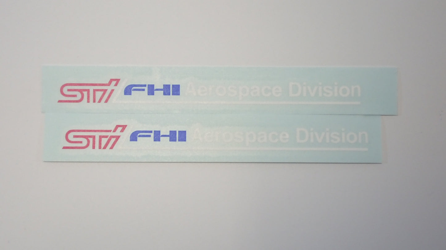 STI FHI Aerospace Division Decals 2x Logo Formats