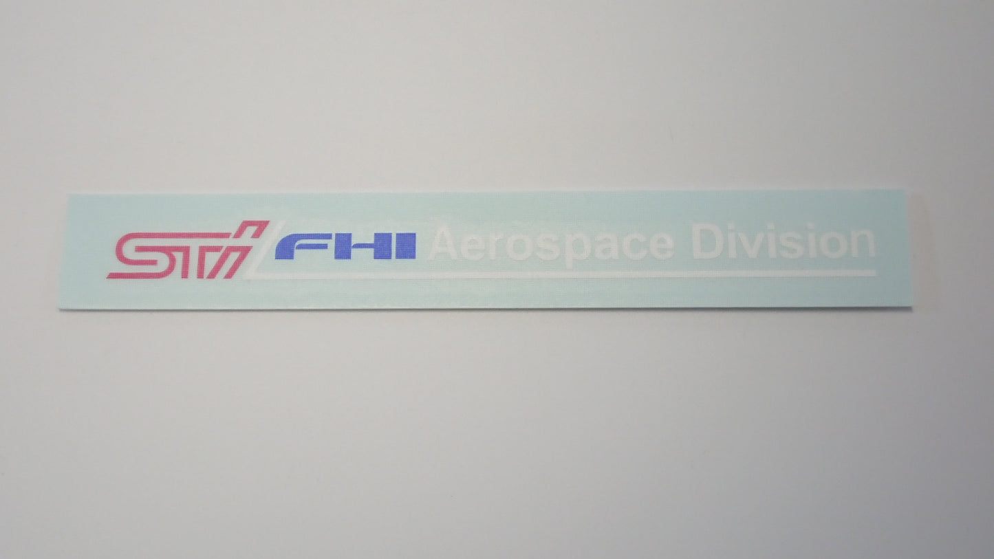 STI FHI Aerospace Division Decals Old STI Logo Style