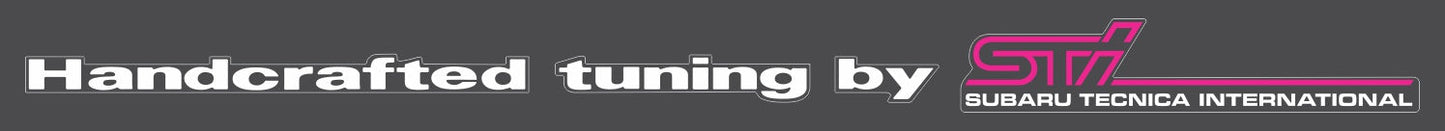 RS Type RA Handcrafted Tuning by STI Door Sticker/Decal (white backed) - Pair