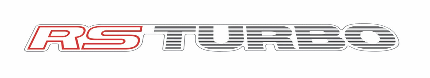 RS Turbo Sticker Set - 2 Styles DARK OR LIGHT - 20% Off