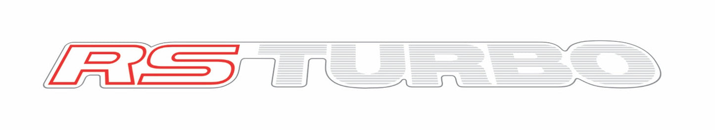 RS Turbo Sticker Set - 2 Styles DARK OR LIGHT - 20% Off