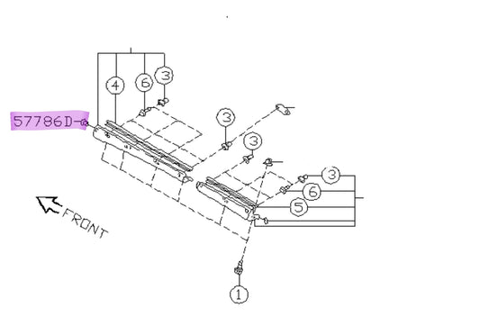 Screw Rivet Side Skirt GC8/GF8 57718PA020