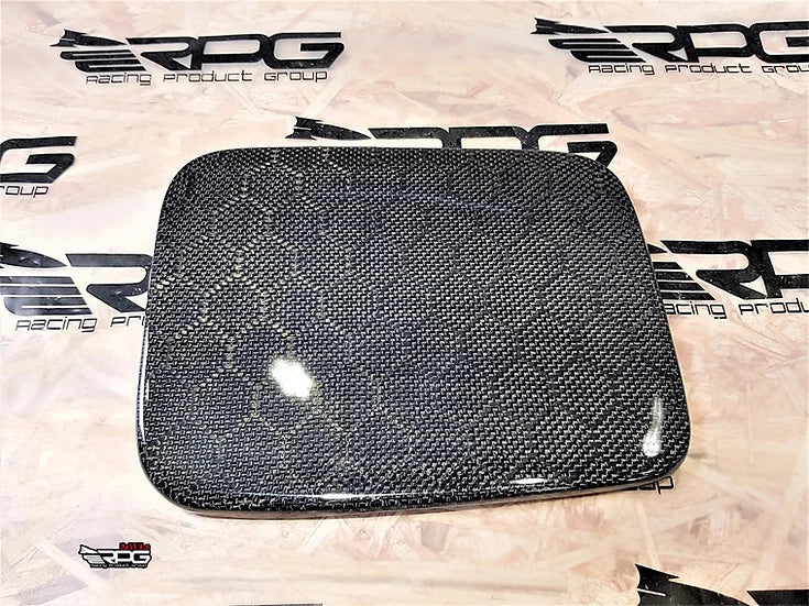 RPG Carbon GG Wagon Chassis - Carbon Fiber Fuel Door Cover