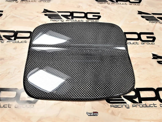 RPG Carbon 98-02 Forester SF Chassis - Vacuum Carbon Fiber Fuel Door Cover