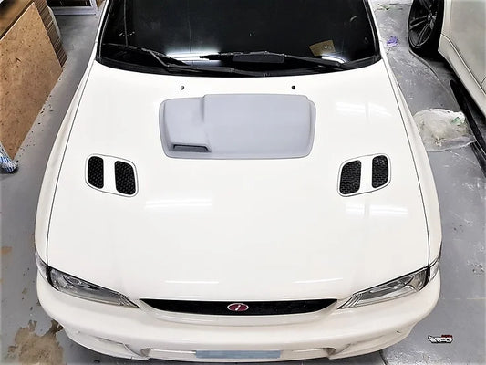RPG Carbon GC8 AR 2-Stage Vacuum Form FRP Hood Scoop