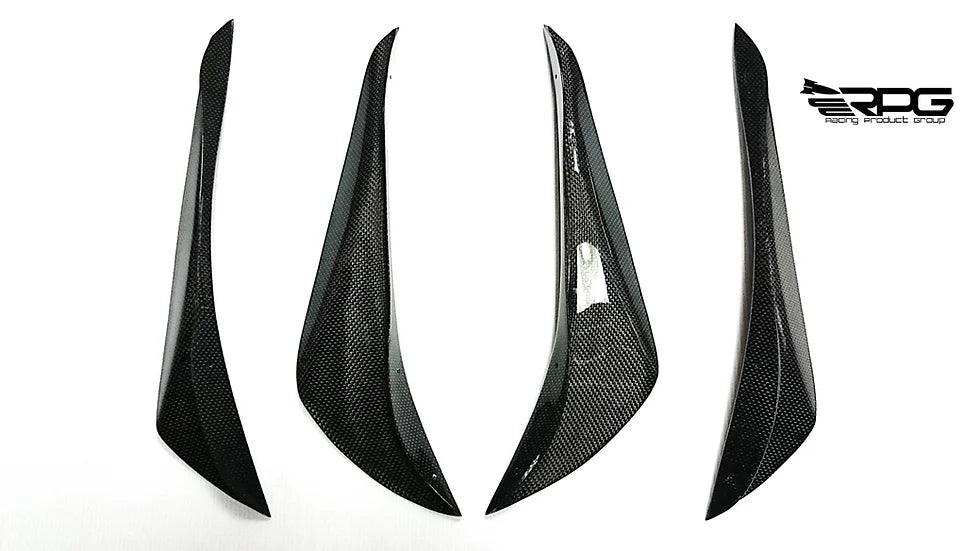 RPG Carbon ZC BRZ Front Bumper 4PCS Vacuum Carbon Canard Set