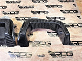 RPG Carbon VA - SS 2.0 Vacuum Carbon Fiber Rear Bumper Heat Shield for Single Exhaust